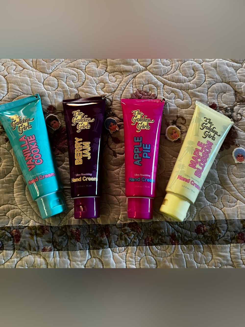 The Golden Girls Hand Cream 4-Piece Set – Vanilla, Berry, Apple & Maple NEW